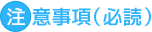 注意事項（必読）